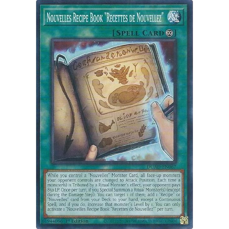 Image for Nouvelles Recipe Book "Recettes de Nouvellez" (DUAD-EN067) (DUAD) - YuGiOh