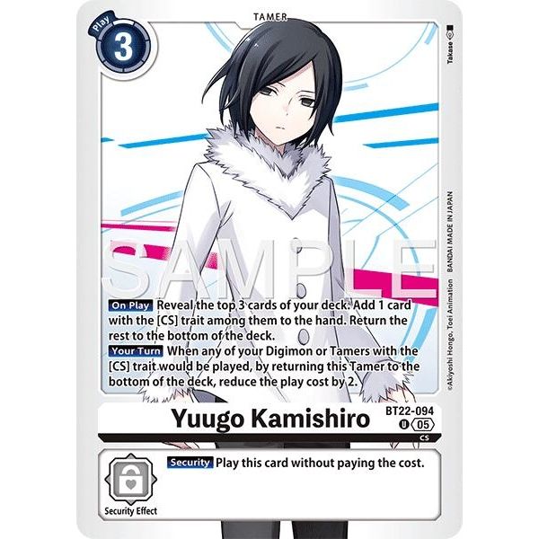 Image for Yuugo Kamishiro (BT22-094 U) (BT22) - Digimon Card Game