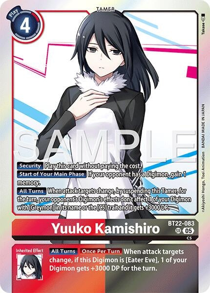 Image for Yuuko Kamishiro (BT22-083 SR) (BT22) - Digimon Card Game