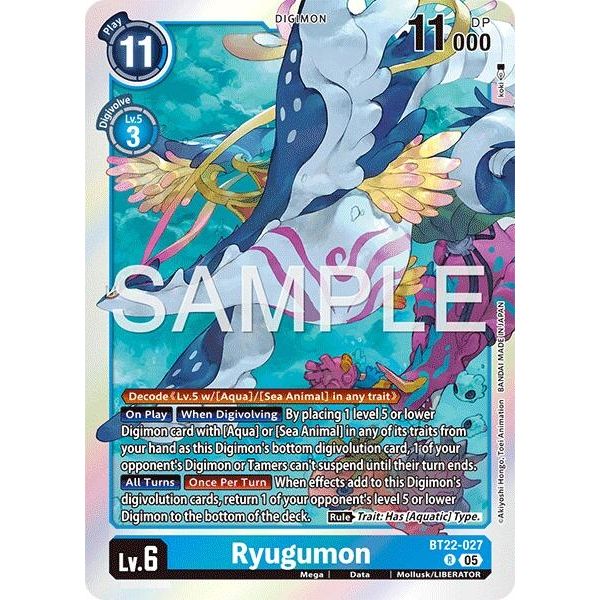 Image for Ryugumon (BT22-027 R) (BT22) - Digimon Card Game
