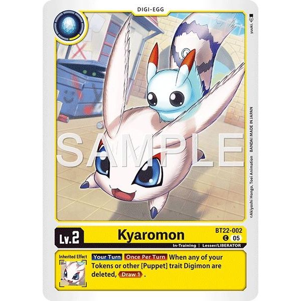 Image for Kyaromon (BT22-002 C) (BT22) - Digimon Card Game
