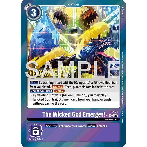 Image for The Wicked God Emerges! (Store Tournament 2025 Vol.3 Winner Pack) (P-193 P) (D-PR) - Digimon Card Game