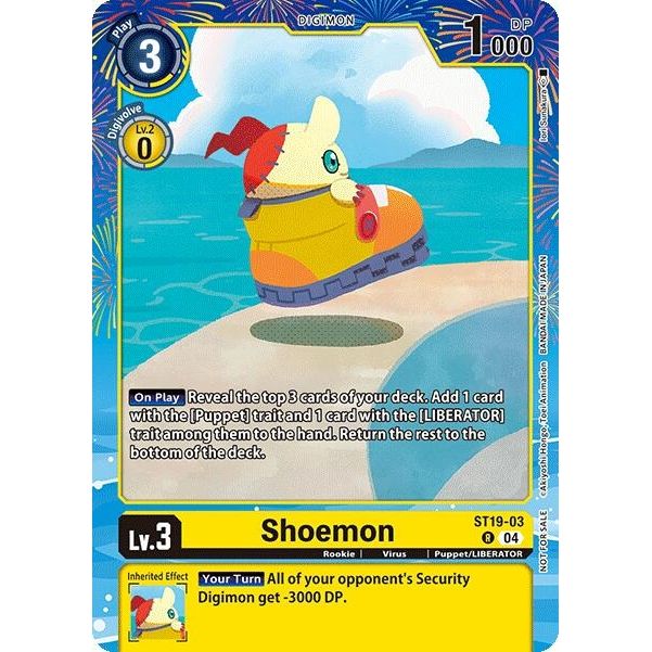 Image for Shoemon (Regulation Battle Vol. 2) (ST19-03 R) (D-PR) - Digimon Card Game