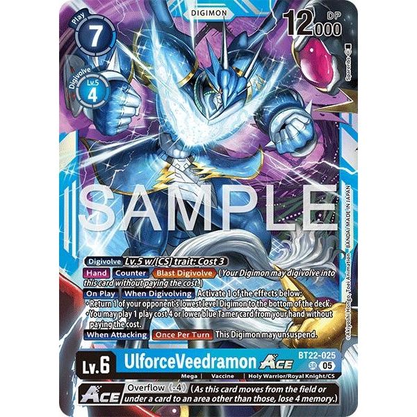 Image for UlforceVeedramon ACE (BT22-025 SR) (BT22) - Digimon Card Game