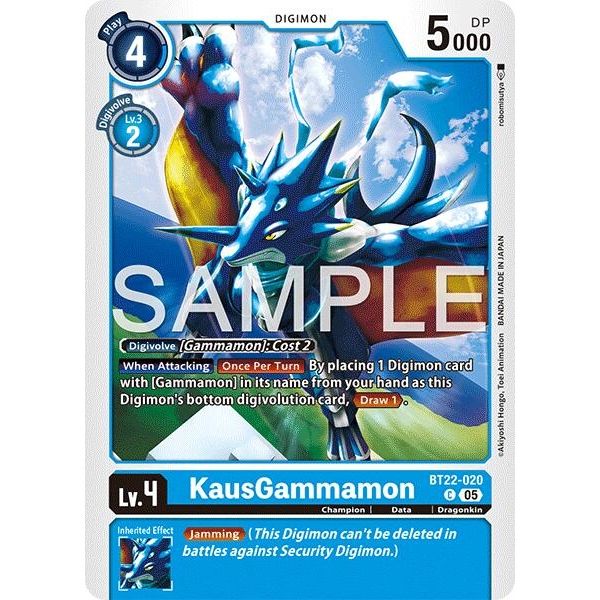 Image for KausGammamon (BT22-020 C) (BT22) - Digimon Card Game