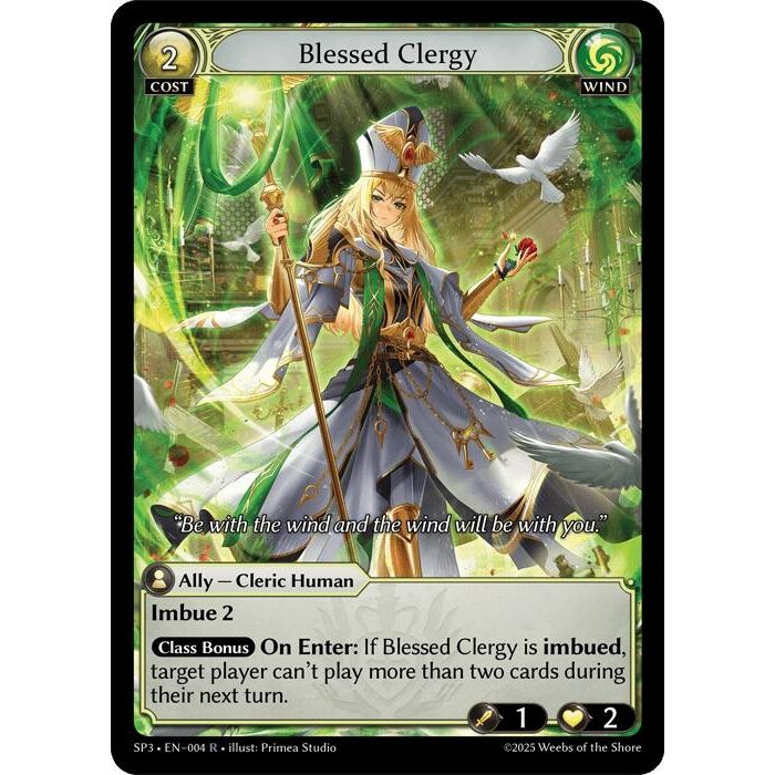 Image for Blessed Clergy (004) (SP3) - Grand Archive TCG