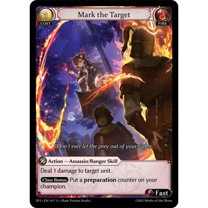 Image for Mark the Target (017) (SP3) - Grand Archive TCG