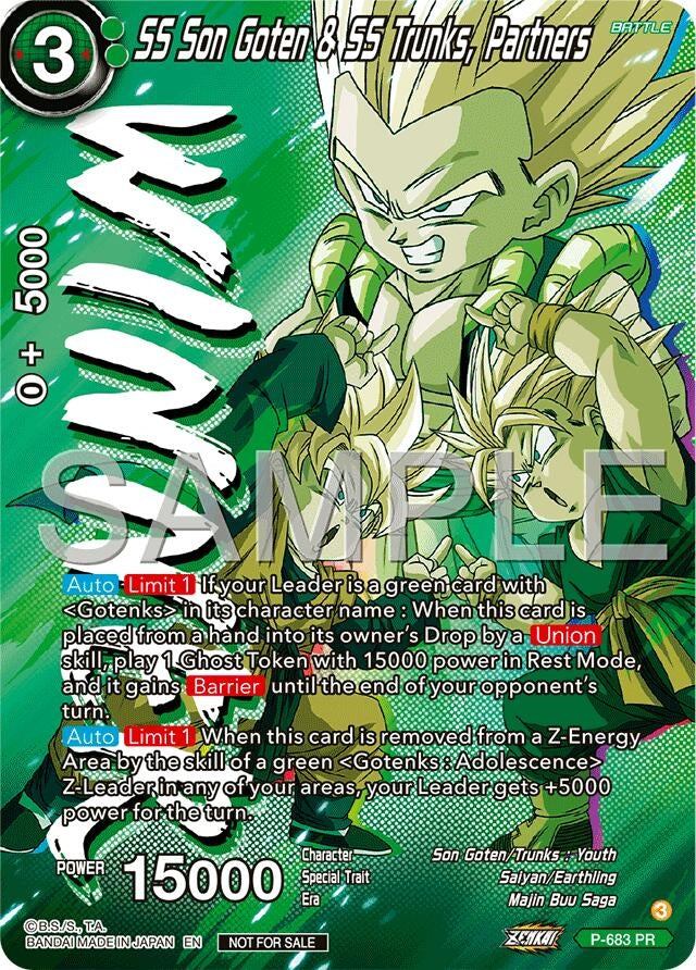 Image for SS Son Goten & SS Trunks, Partners (Tournament Pack Vol.12) (Winner) (P-683) (TPR) - Dragon Ball Super: Masters