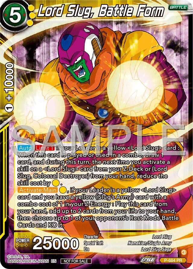Image for Lord Slug, Battle Form (Tournament Pack Vol.12) (P-684) (TPR) - Dragon Ball Super: Masters