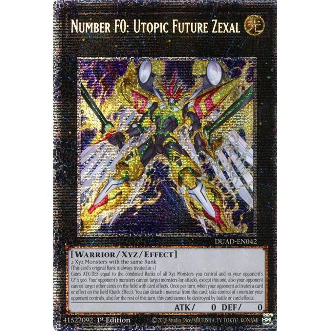 Image for Number F0: Utopic Future Zexal (Starlight Rare) (DUAD-EN042) (DUAD) - YuGiOh
