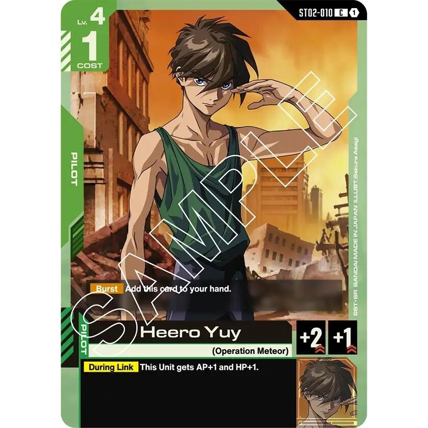 Image for Heero Yuy (ST02-010) (ST02) - Gundam Card Game