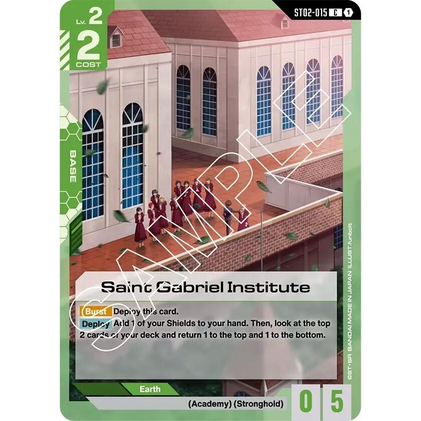 Image for Saint Gabriel Institute (ST02-015) (ST02) - Gundam Card Game