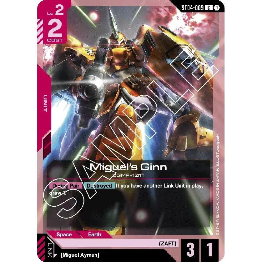 Image for Miguel's Ginn (ST04-009) (ST04) - Gundam Card Game