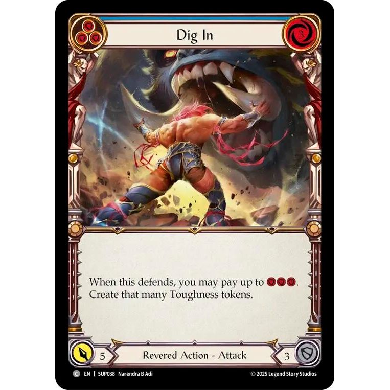 Image for Dig In (Blue) (SUP038) (SUP) - Flesh and Blood TCG