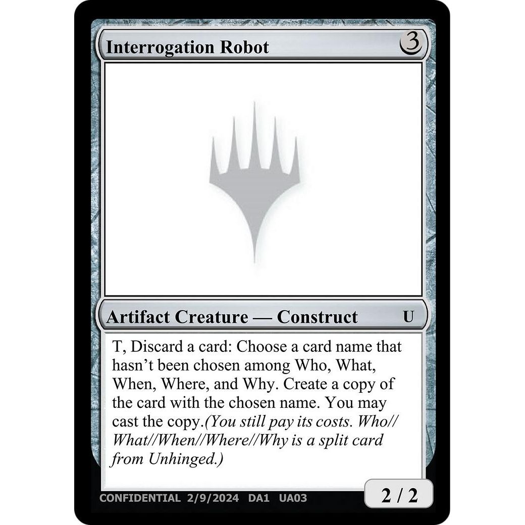 Image for Interrogation Robot - Magic: The Gathering