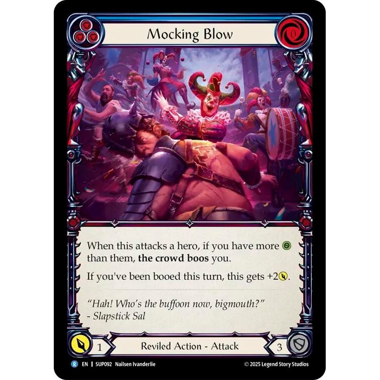 Image for Mocking Blow (Blue) (SUP092) (SUP) - Flesh and Blood TCG