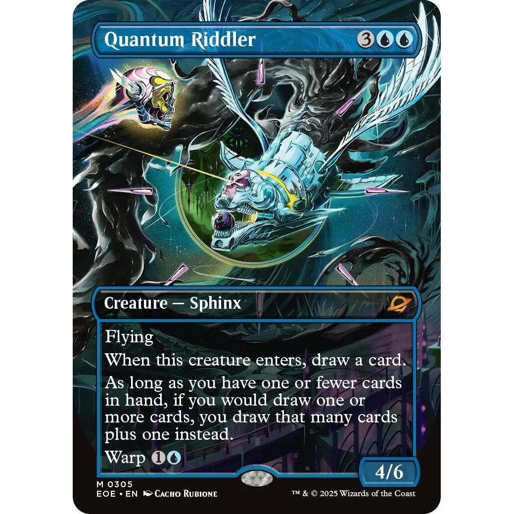 Image for Quantum Riddler (Borderless) (305) (EOE) - Magic: The Gathering