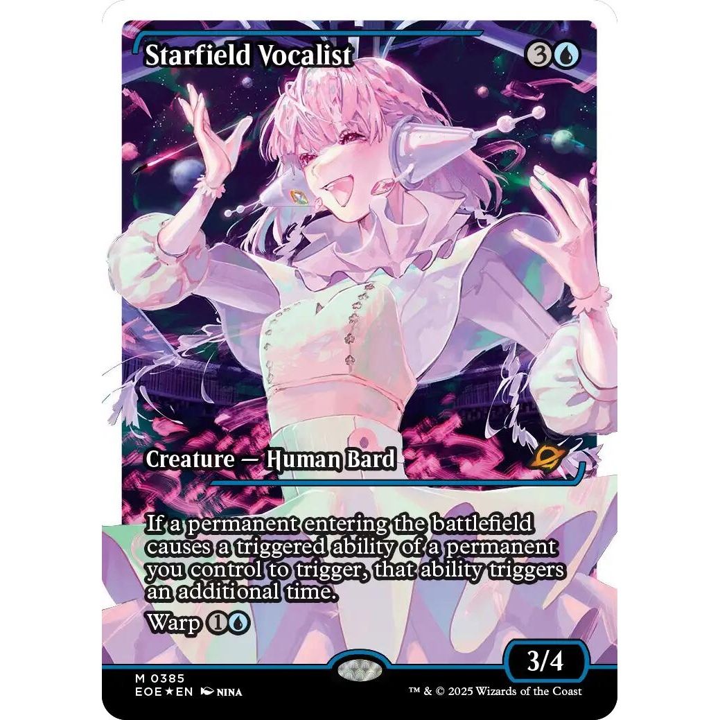 Image for Starfield Vocalist (Showcase) (Fracture Foil) (385) (EOE) - Magic: The Gathering
