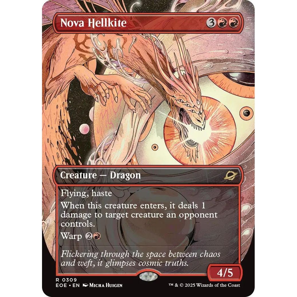 Image for Nova Hellkite (Borderless) (309) (EOE) - Magic: The Gathering