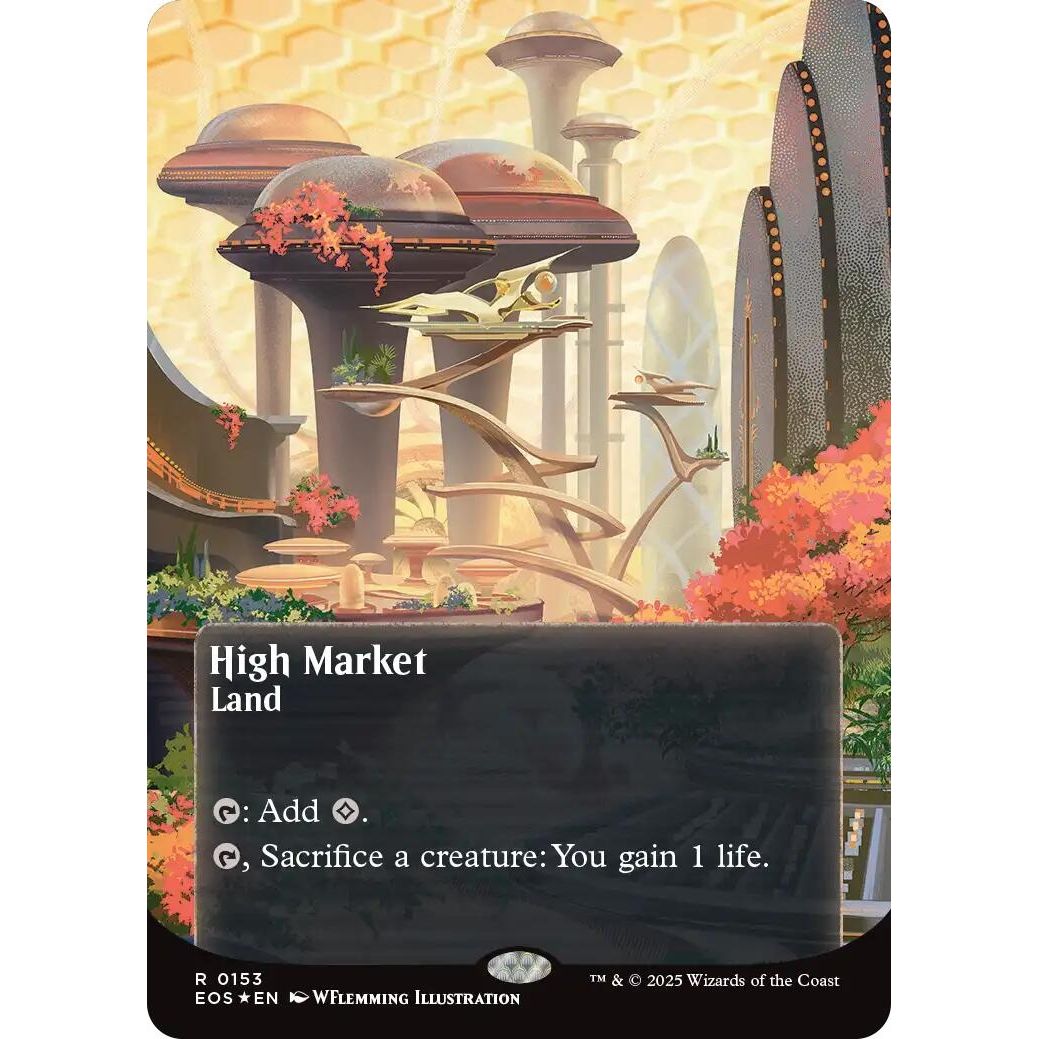 Image for High Market (0153) (Borderless) (Galaxy Foil) (153) (EOS) - Magic: The Gathering