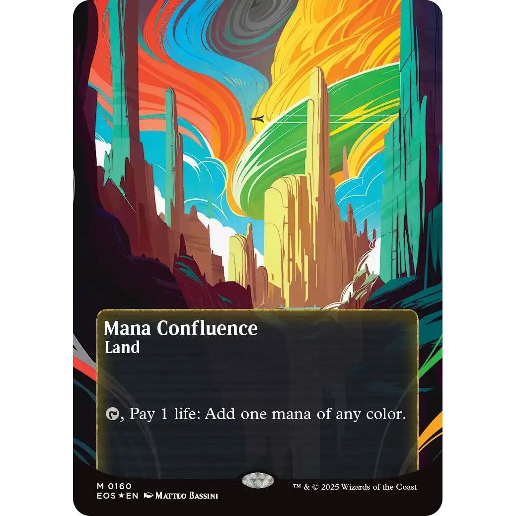 Image for Mana Confluence (0160) (Borderless) (Galaxy Foil) (160) (EOS) - Magic: The Gathering