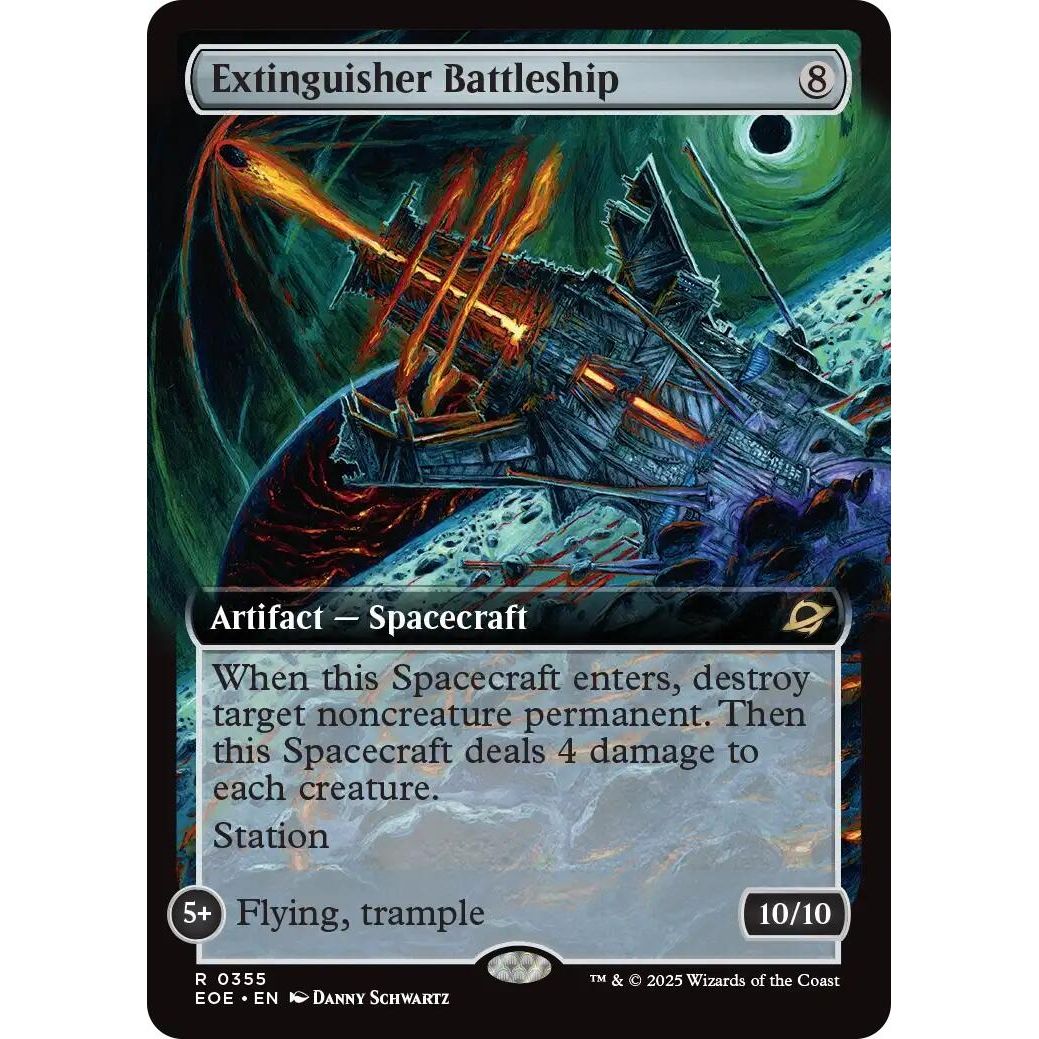 Image for Extinguisher Battleship (Extended Art) (355) (EOE) - Magic: The Gathering