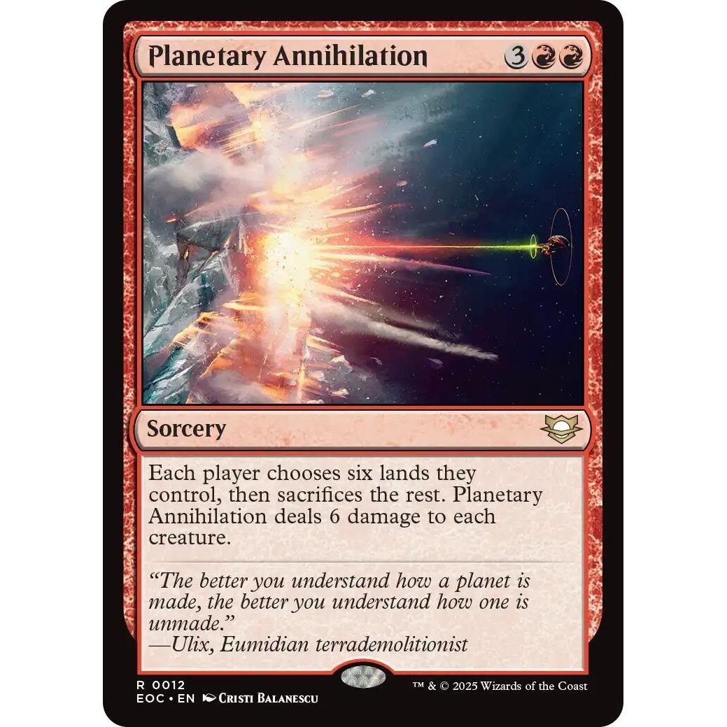 Image for Planetary Annihilation (12) (EOC) - Magic: The Gathering