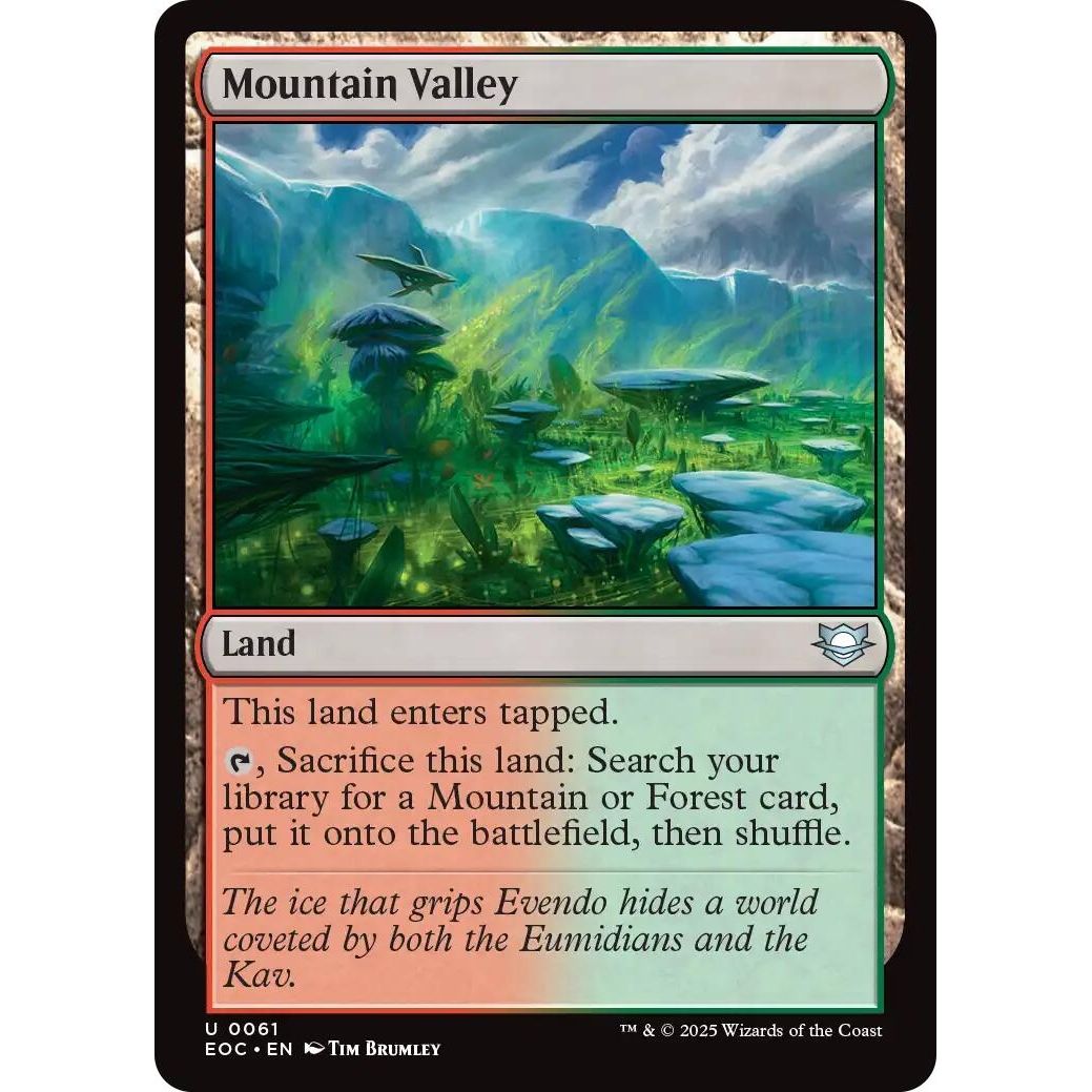 Image for Mountain Valley (61) (EOC) - Magic: The Gathering