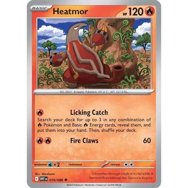 Image for Heatmor (019/086) (WHT) - Pokemon