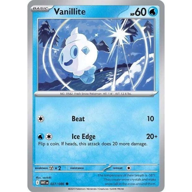 Image for Vanillite (027/086) (WHT) - Pokemon