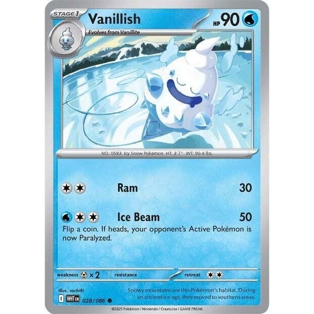Image for Vanillish (028/086) (WHT) - Pokemon
