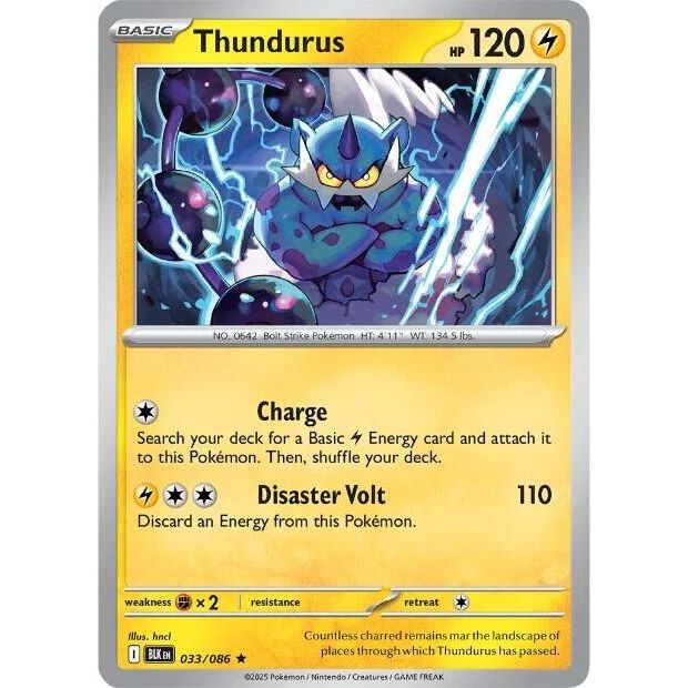 Image for Thundurus (033/086) (BLK) - Pokemon