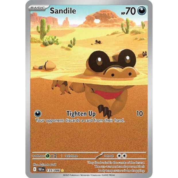 Image for Sandile (135/086) (BLK) - Pokemon