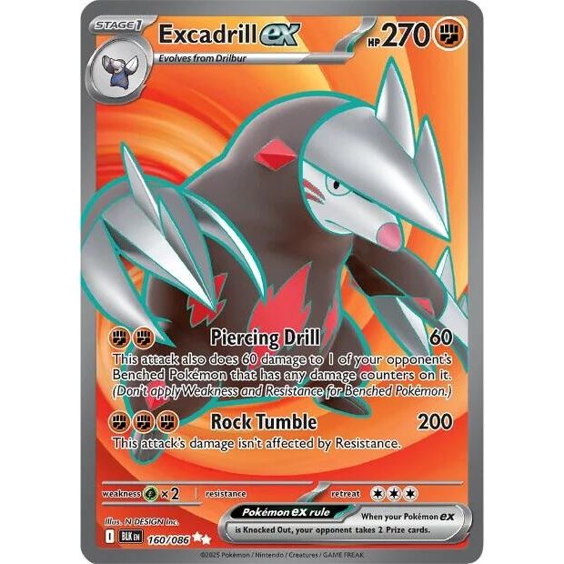 Image for Excadrill ex (160/086) (BLK) - Pokemon
