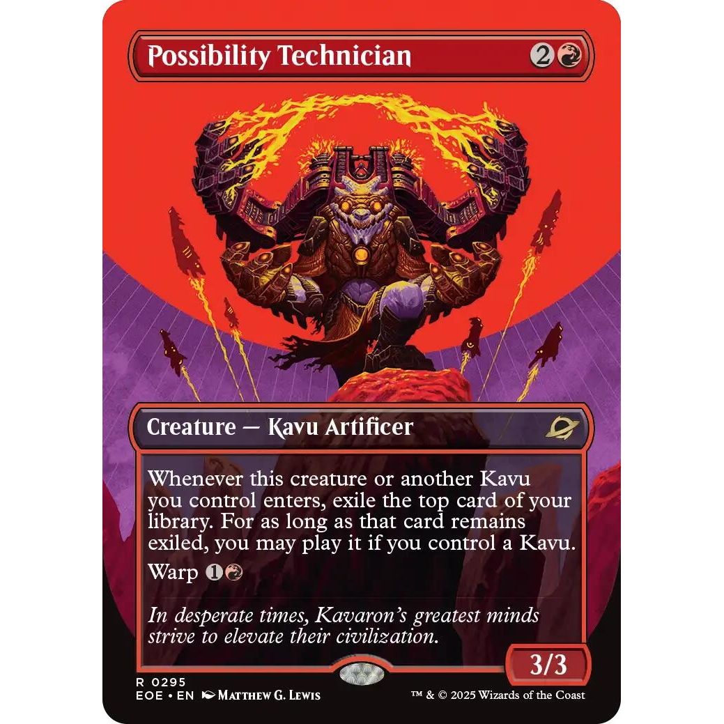 Image for Possibility Technician (Borderless) (295) (EOE) - Magic: The Gathering