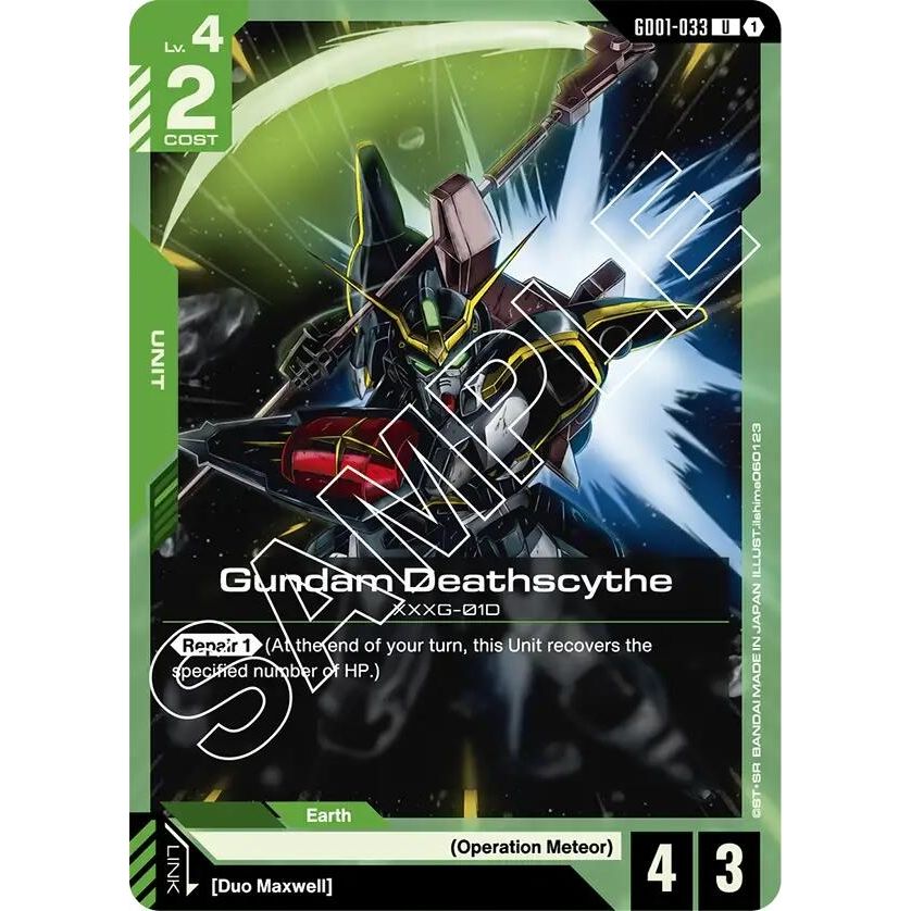 Image for Gundam Deathscythe (GD01-033) (GD01-033) (GD01) - Gundam Card Game