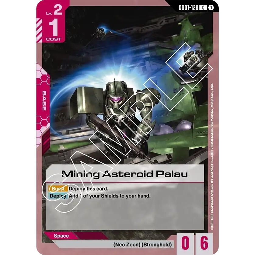 Image for Mining Asteroid Palau (GD01-128) (GD01) - Gundam Card Game