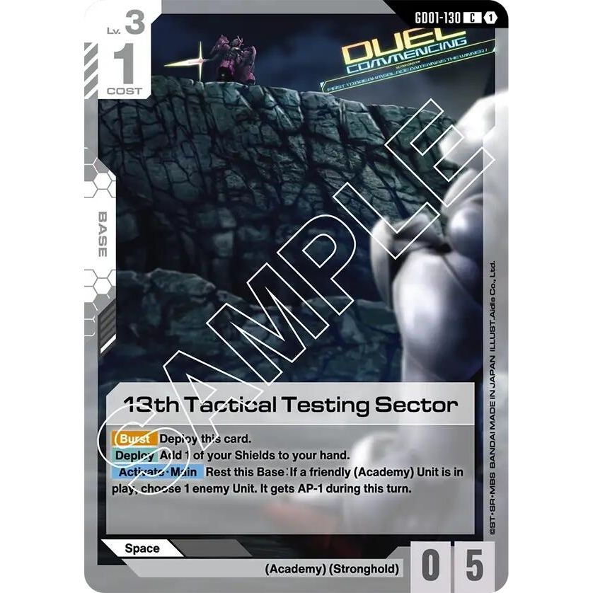 Image for 13th Tactical Testing Sector (GD01-130) (GD01) - Gundam Card Game
