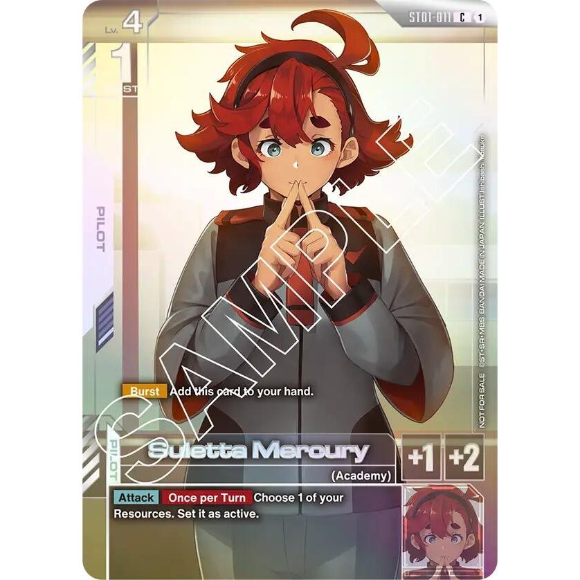 Image for Suletta Mercury (Newtype Challenge 2025 Mission 1) (ST01-011) (GCG-PR) - Gundam Card Game