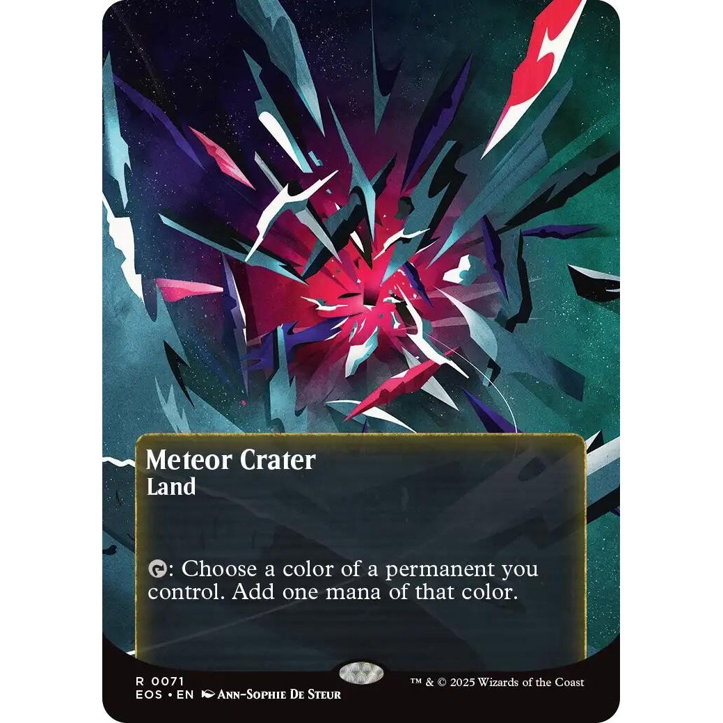 Image for Meteor Crater (0071) (Borderless) (71) (EOS) - Magic: The Gathering