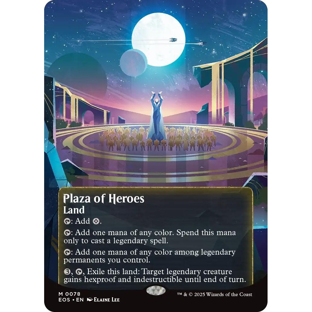Image for Plaza of Heroes (0078) (Borderless) (78) (EOS) - Magic: The Gathering
