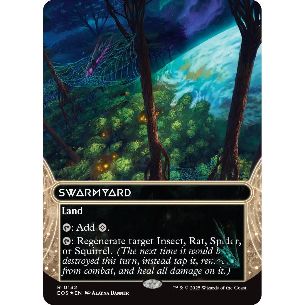 Image for Swarmyard (0132) (Borderless) (Galaxy Foil) (132) (EOS) - Magic: The Gathering