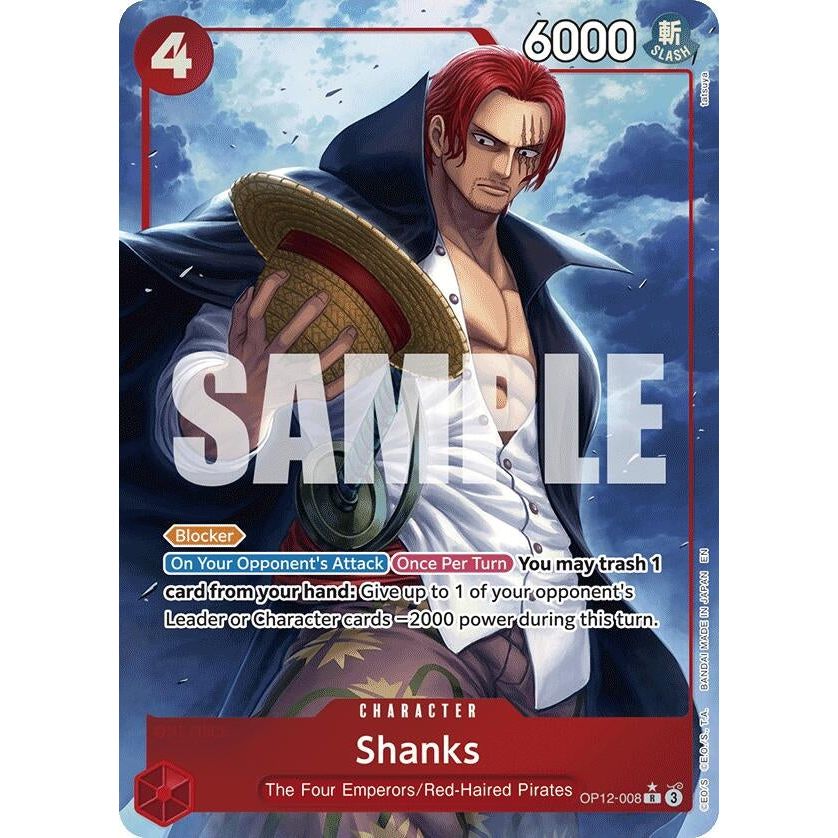 Image for Shanks (008) (Alternate Art) (OP12-008) (OP12) - One Piece Card Game