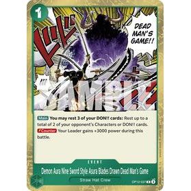 Demon Aura Nine Sword Style Asura Blades Drawn Dead Man's Game - One Piece — Legacy of the Master (050)