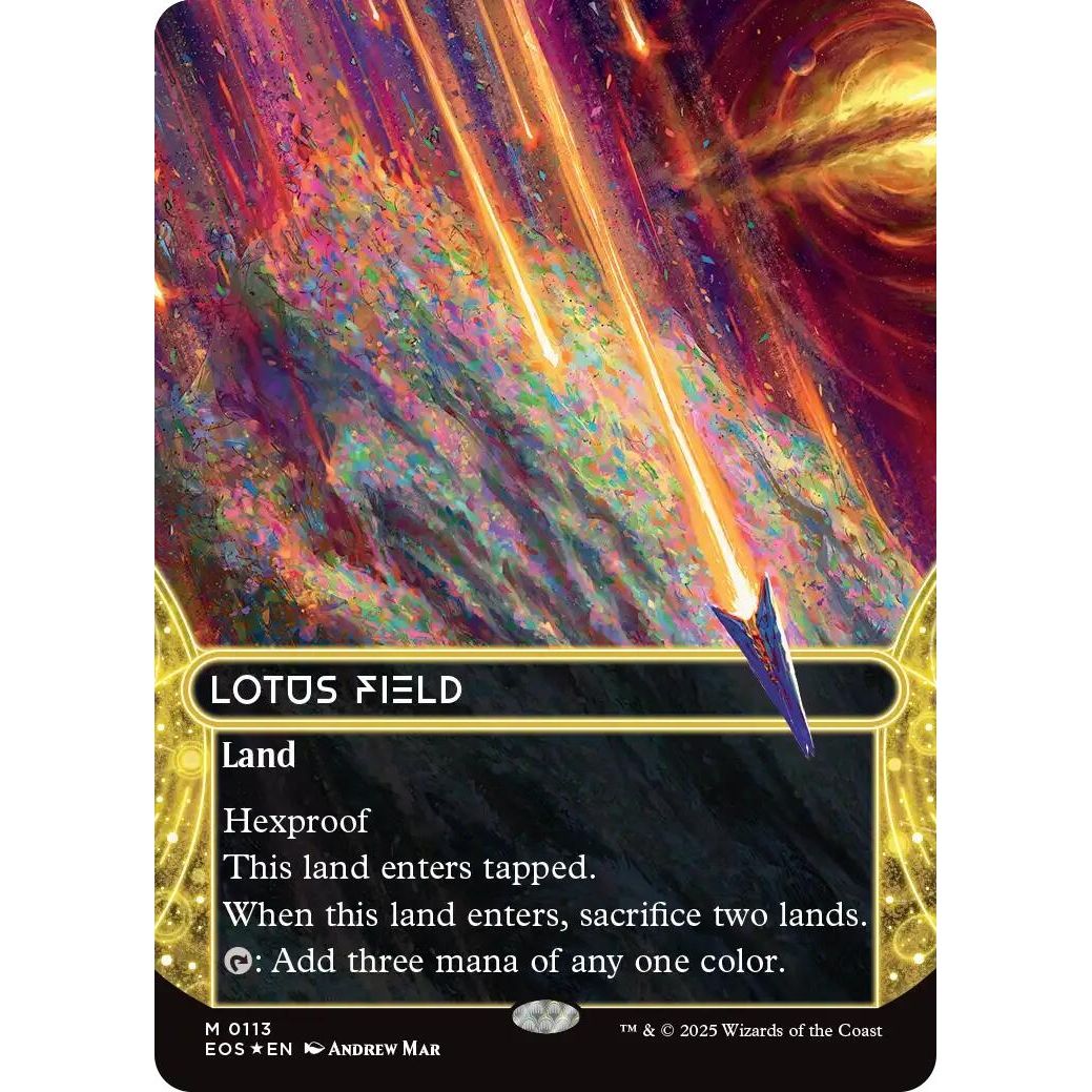 Image for Lotus Field (0113) (Borderless) (Galaxy Foil) (113) (EOS) - Magic: The Gathering