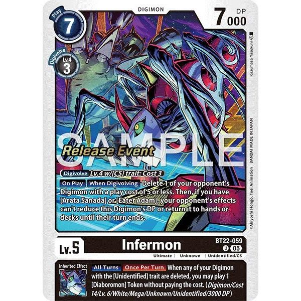 Image for Infermon (BT22-059 U) (BT22_RE) - Digimon Card Game