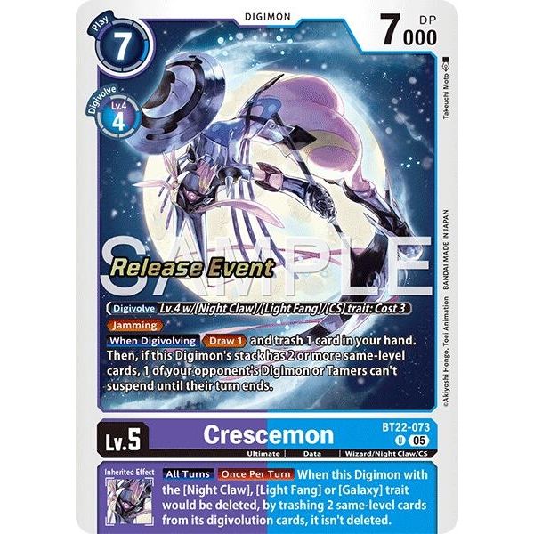 Image for Crescemon (BT22-073 U) (BT22_RE) - Digimon Card Game