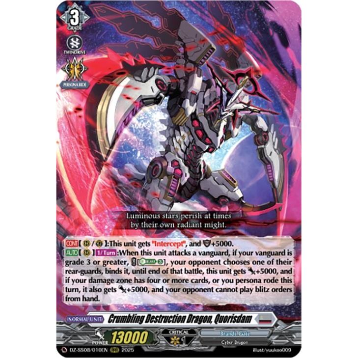 Image for Crumbling Destruction Dragon, Quorisdam (DZ-SS08/010EN) (DZ-SS08) - Cardfight Vanguard