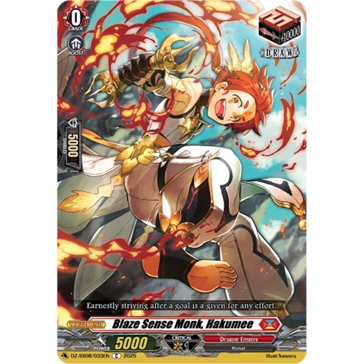 Image for Blaze Sense Monk, Hakumee (DZ-SS08/033EN) (DZ-SS08) - Cardfight Vanguard