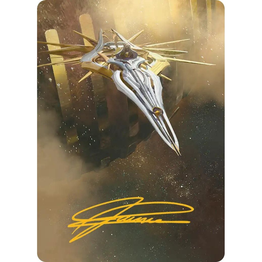 Image for Dawnsire, Sunstar Dreadnought Art Card (Gold-Stamped Signature) (27) (AAEOE) - Magic: The Gathering